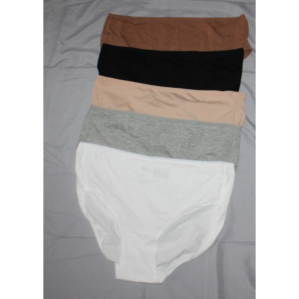 Deal Worthy Bikini Briefs Underwear Womens XL 5 Pack Neutral Colors Panties